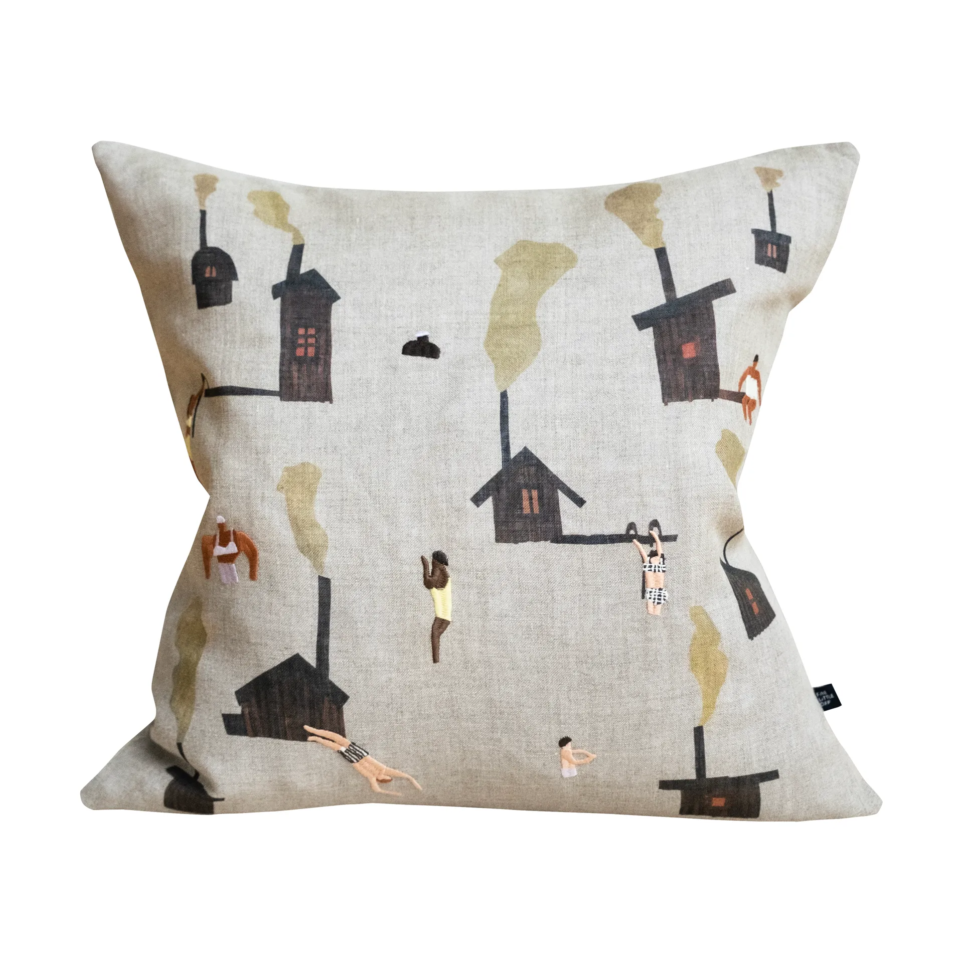 Sauna Kissenbezug 45 x 45cm, Beige Fine Little Day