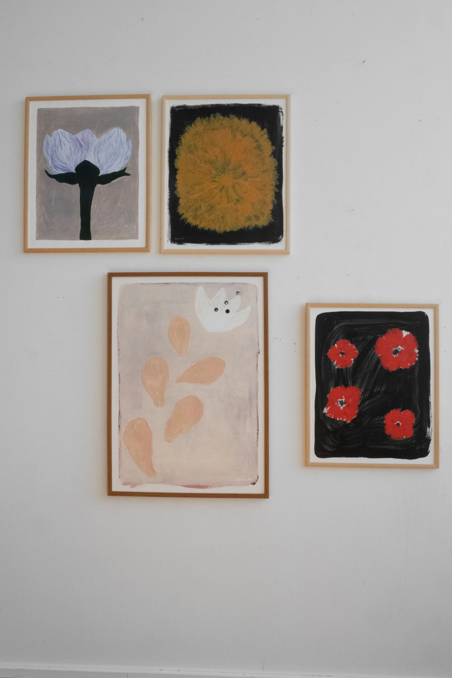 Scarlet pimpernel Poster 40 x 50cm, Rot -schwarz Fine Little Day