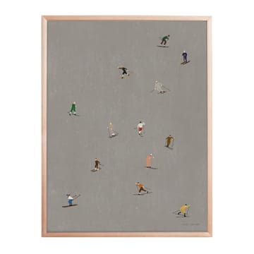 Skiers Poster 40 x 50cm - Grau - Fine Little Day