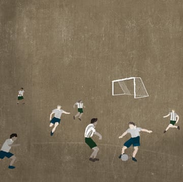Soccer Poster 50 x 70cm - braun - Fine Little Day