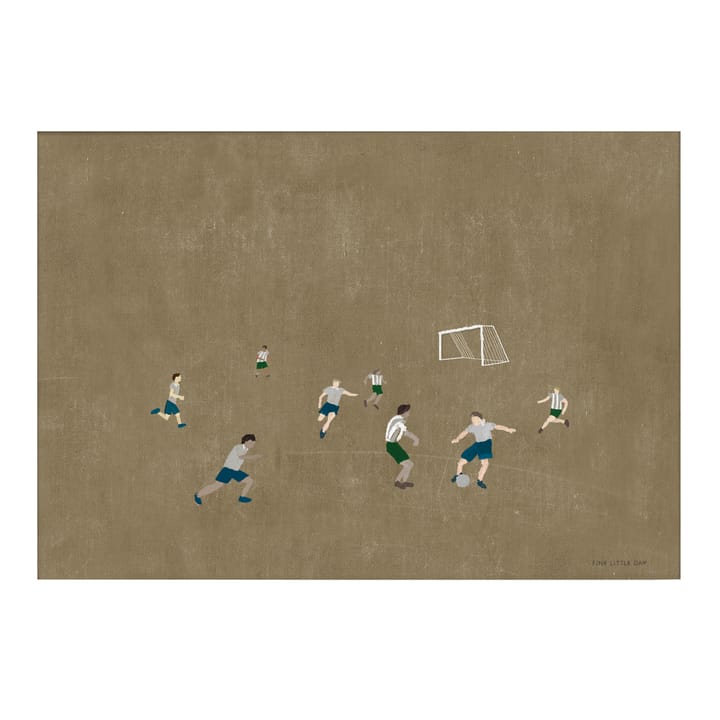 Soccer Poster 50 x 70cm - Braun - Fine Little Day