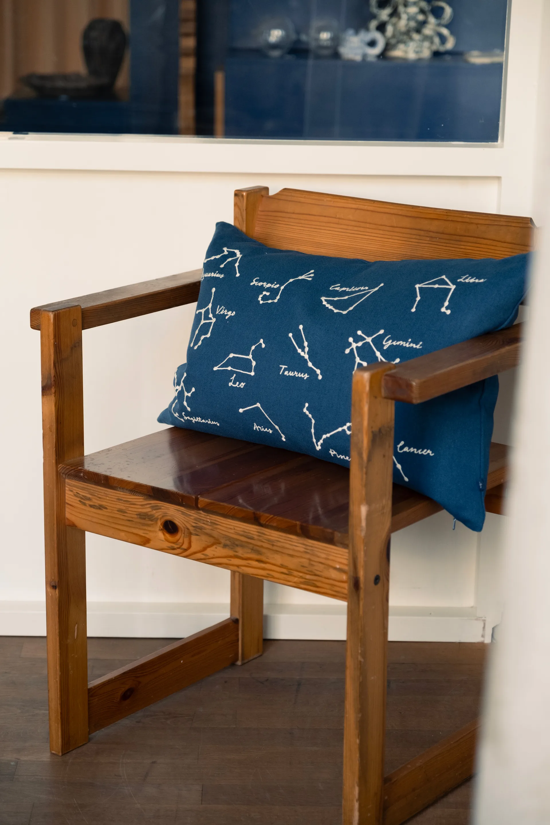 Sternzeichen Kissenbezug 38x58 cm, Blue-White Fine Little Day