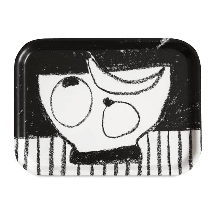 Stilleben Tablett 20 x 27cm, Schwarz-weiß Fine Little Day