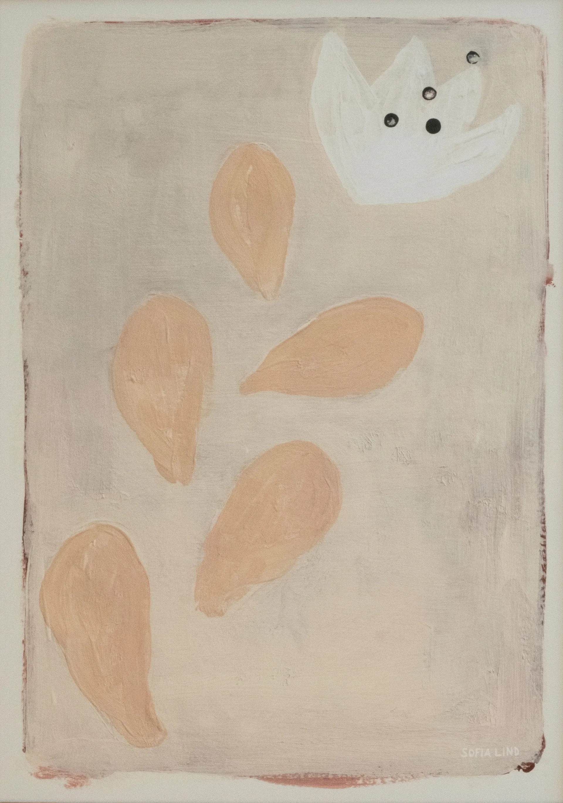 Stone Crop Poster 50 x 70cm, Pink-nude Fine Little Day