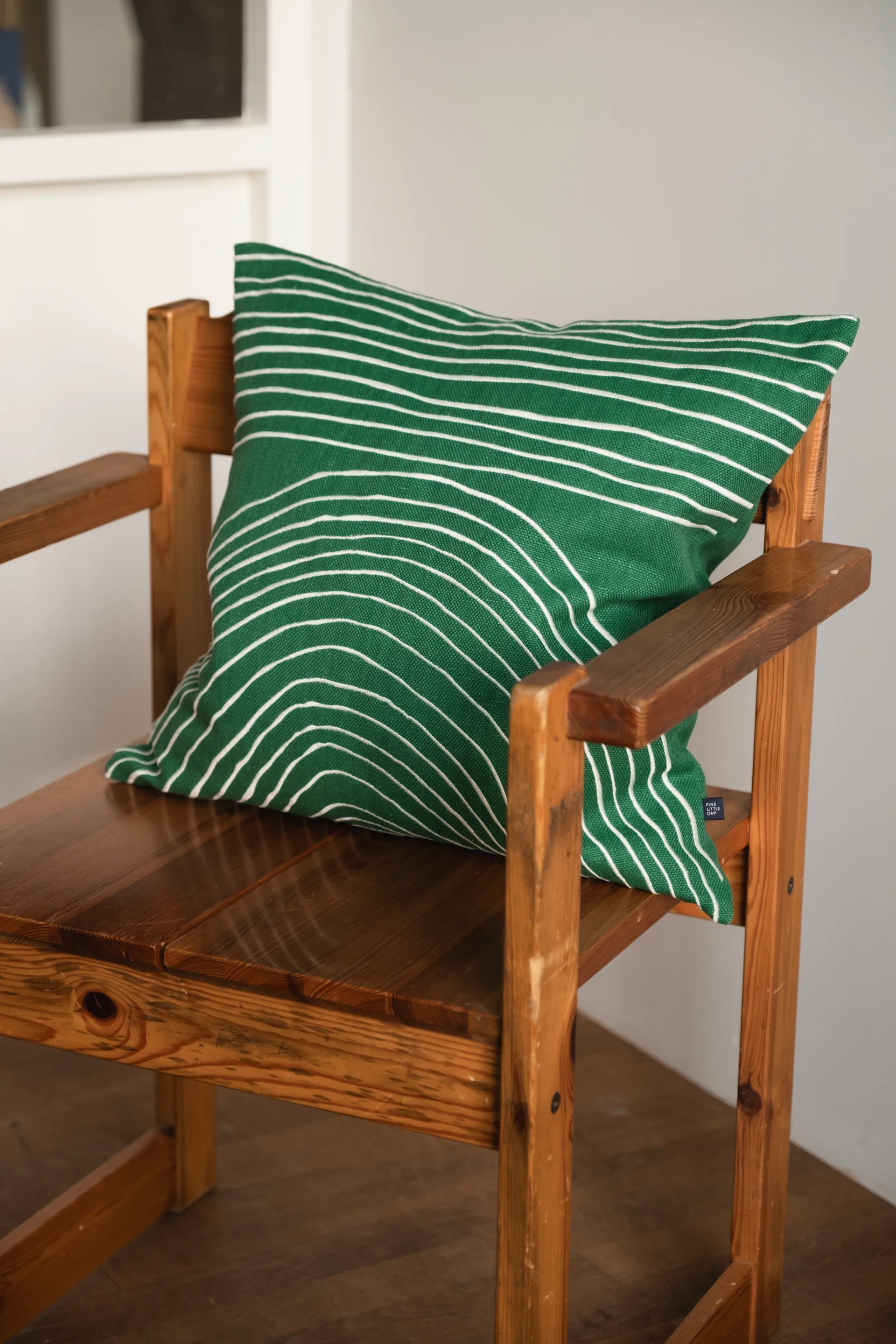 Strå Kissenbezug 48x48 cm, Green Fine Little Day