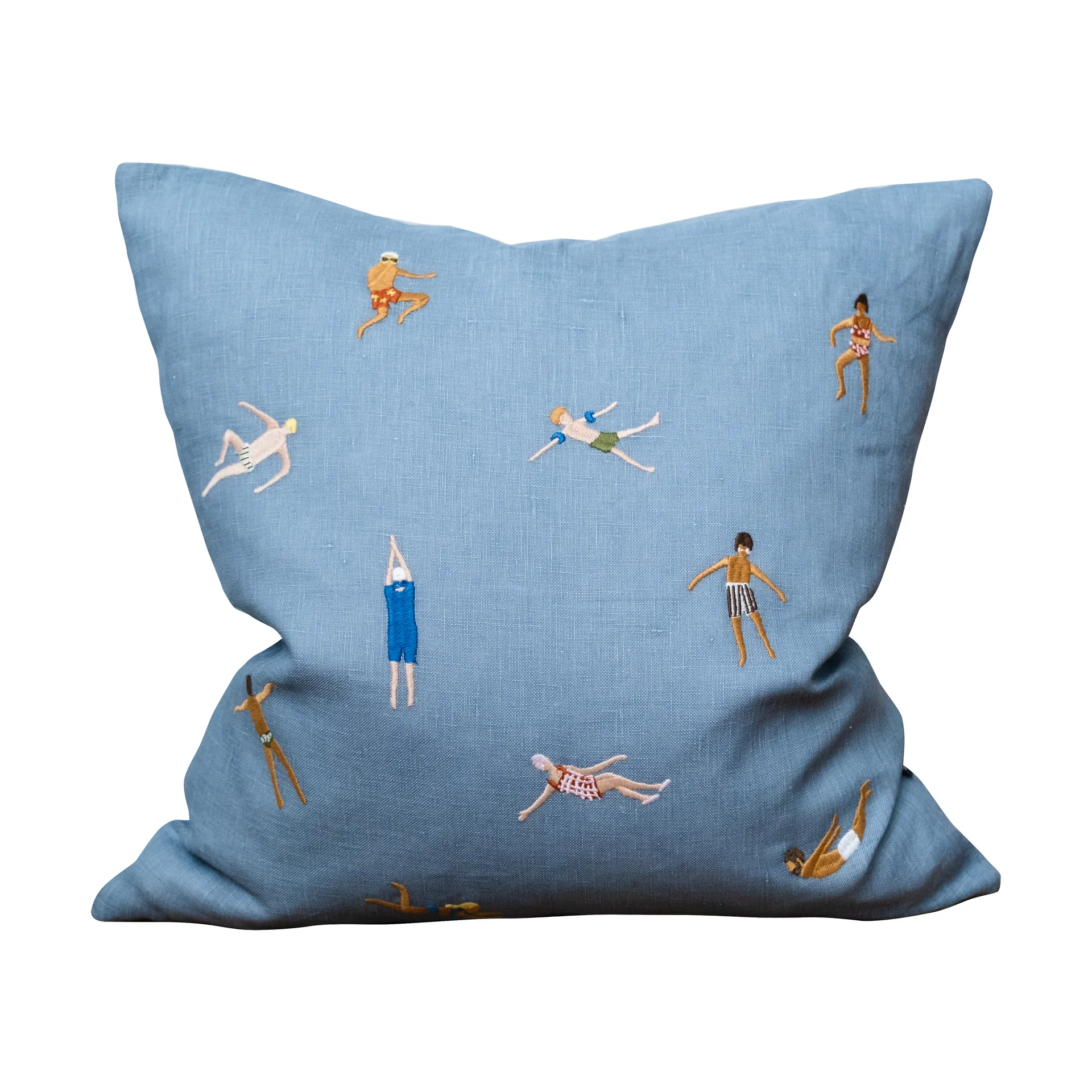 Swimmers Kissenbezug 45 x 45cm, Blue Fine Little Day