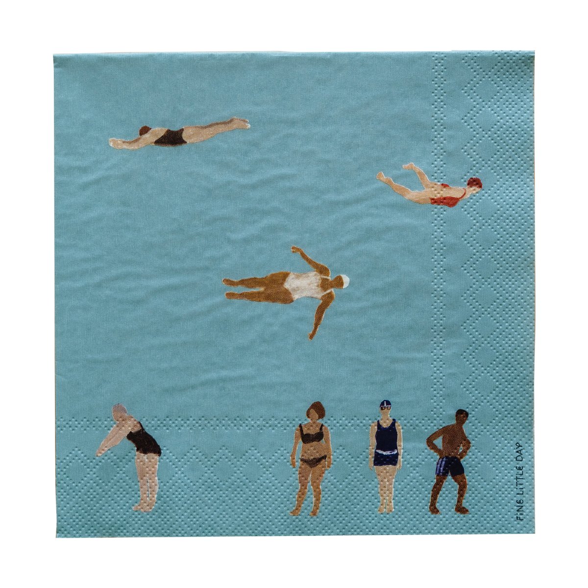 Fine Little Day Swimmers Papierservietten 33x33 cm 25er-Pack Multi