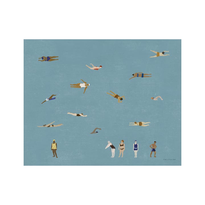 Swimmers Poster - 40 x 50cm - Fine Little Day