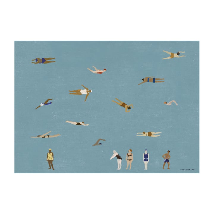 Swimmers Poster - 50 x 70cm - Fine Little Day