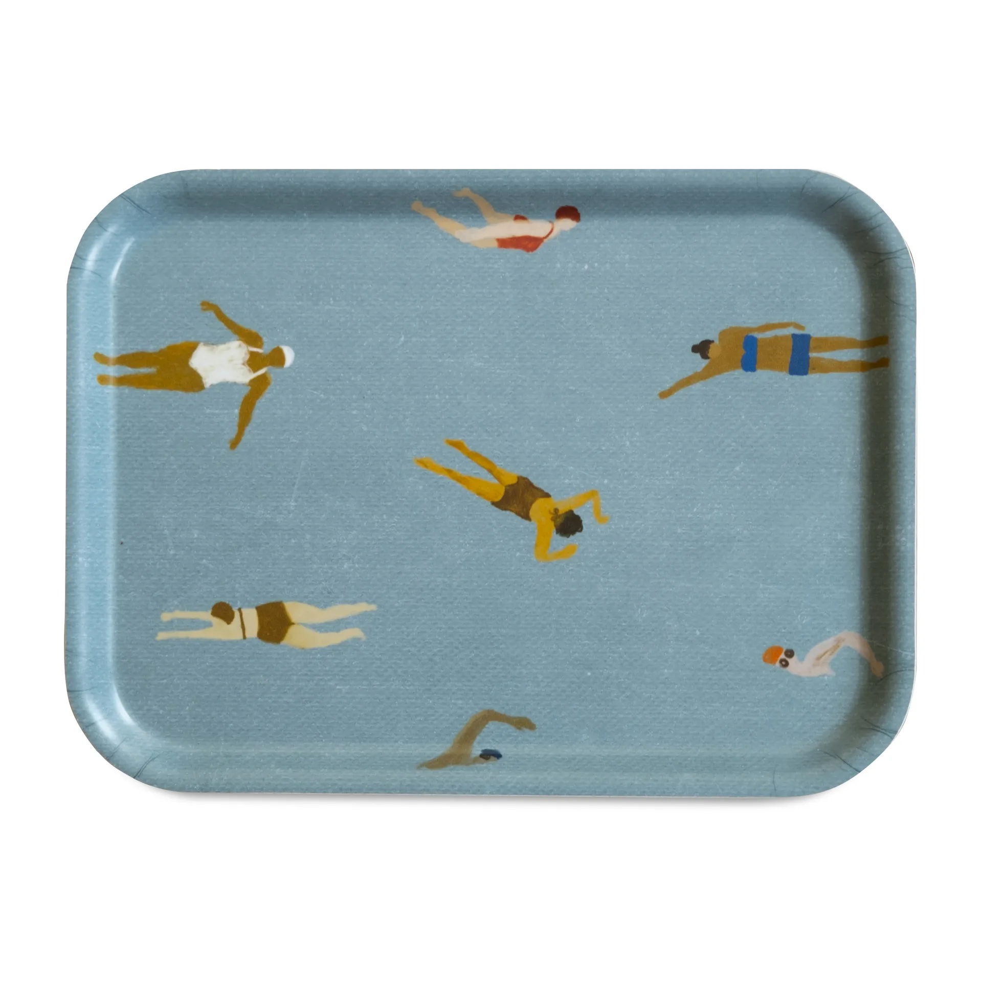 Swimmers Tablett 20 x 27cm, Blau Fine Little Day