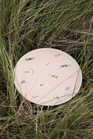 Swimmers Tablett Ø38cm - Beige - Fine Little Day
