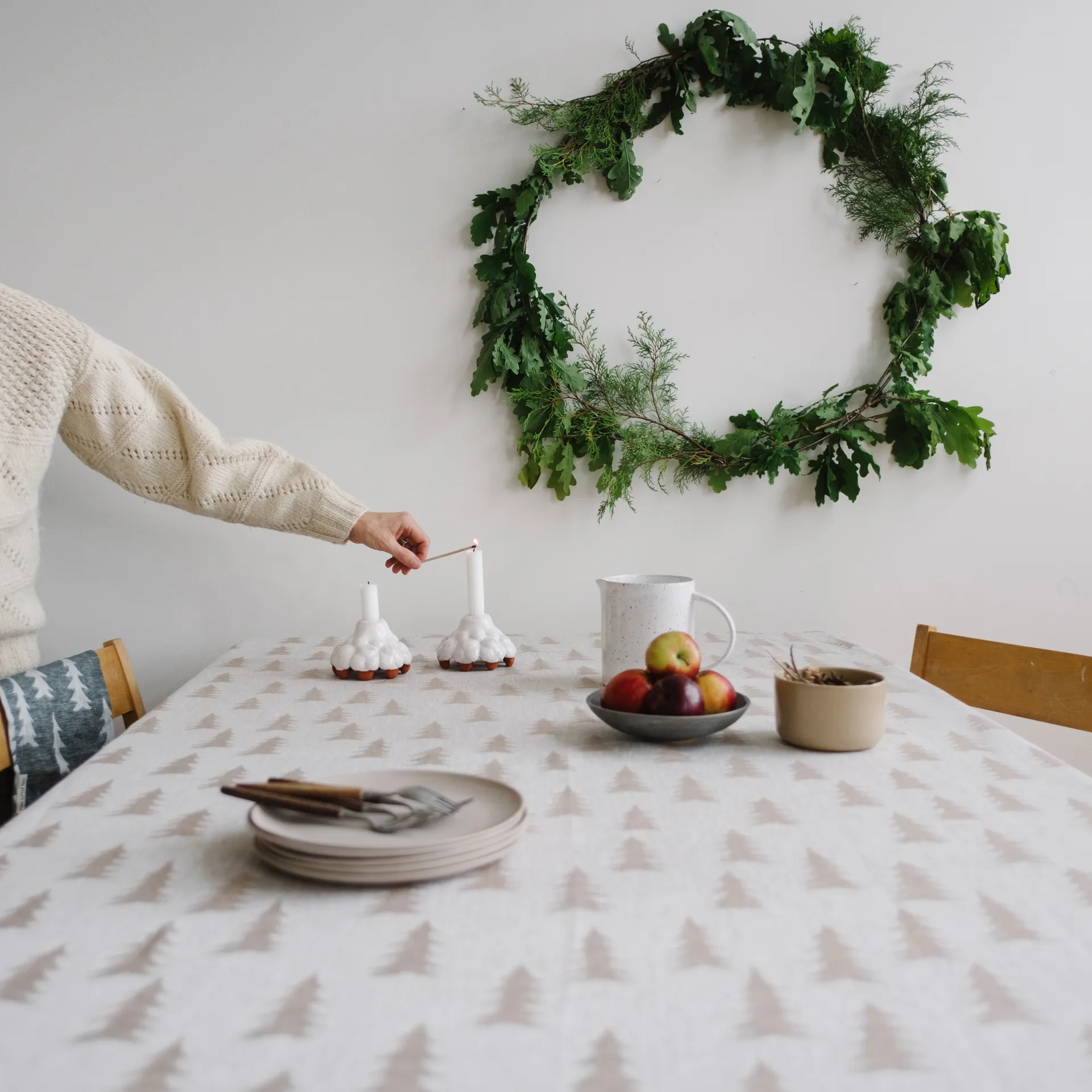 Tanne Tuch Leinen 147 x 147cm, Sand Fine Little Day