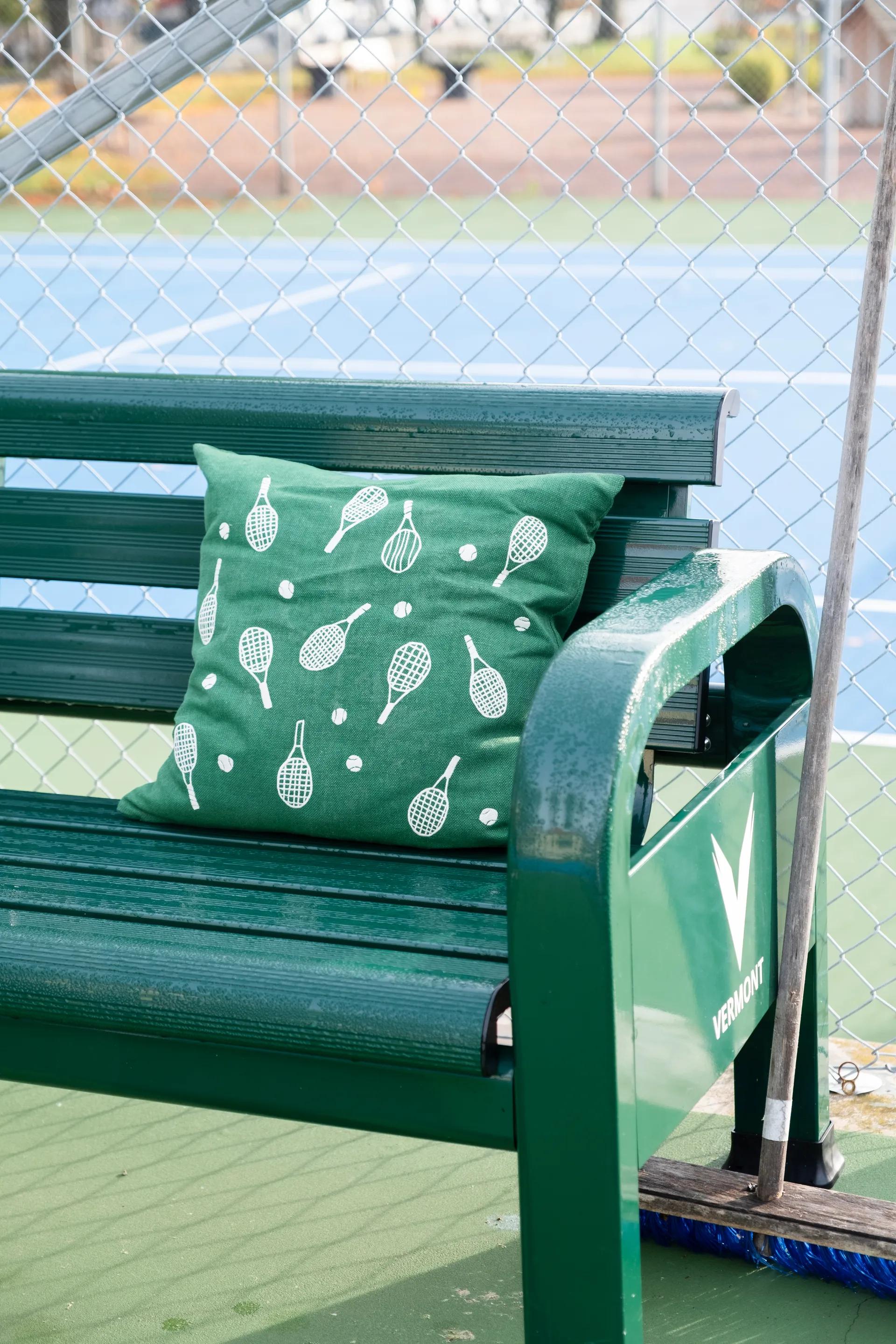 Tennisracket Kissenbezug 48x48 cm, Green Fine Little Day