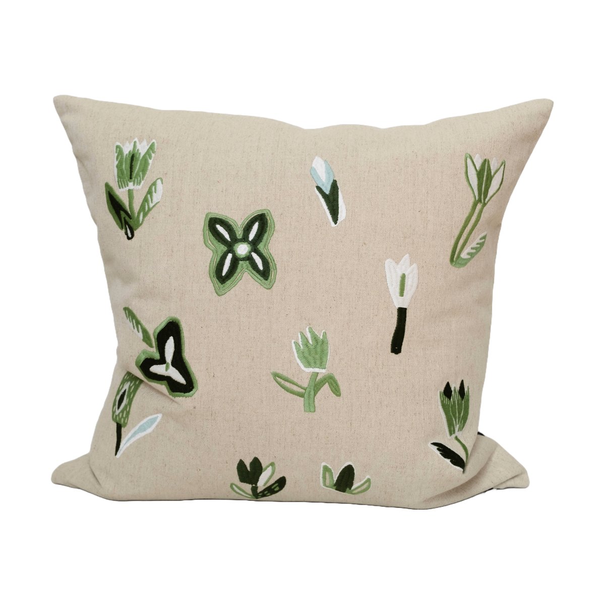 Fine Little Day Tulip Kissenbezug 48x48 cm Nature-green