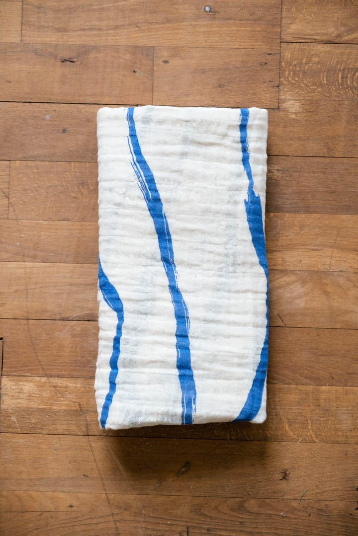 Våg Muslindecke 120 x 120cm, Blue Fine Little Day