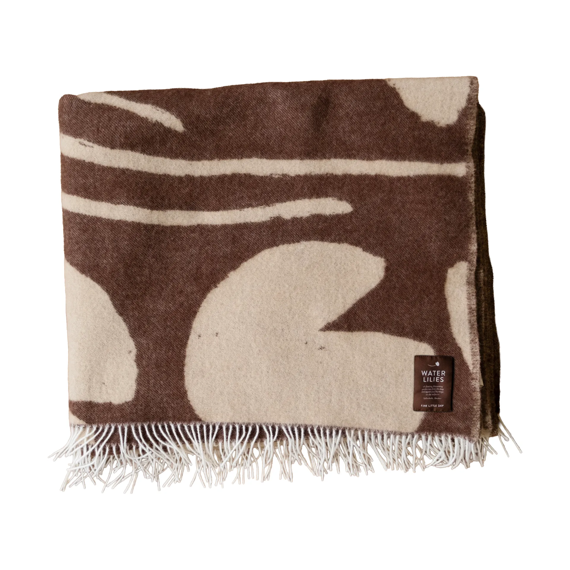 Water lilies Decke 130x220 cm, Brown Fine Little Day