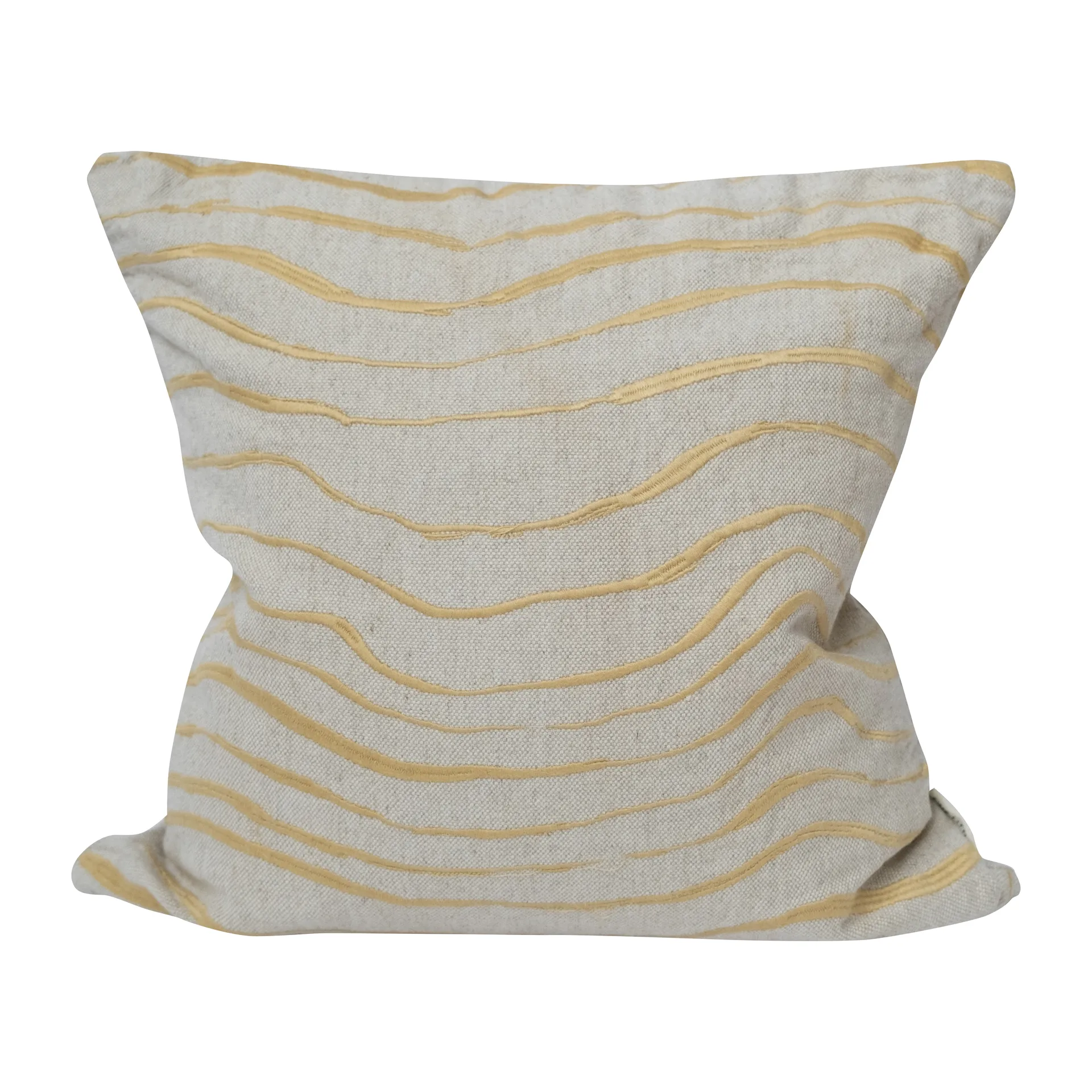 Welle Kissenbezug 48 x 48cm, Gelb Fine Little Day