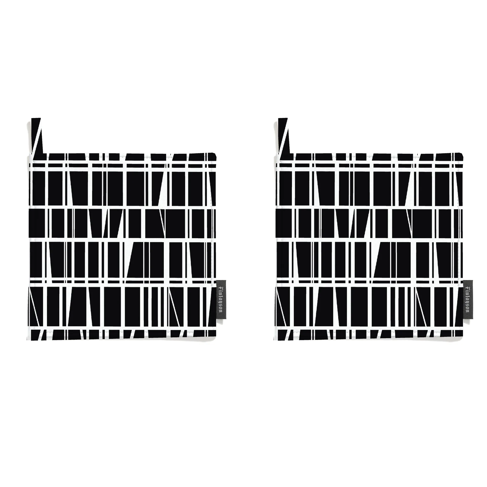 Coronna Topflappen 2er Pack, Schwarz-weiß Finlayson