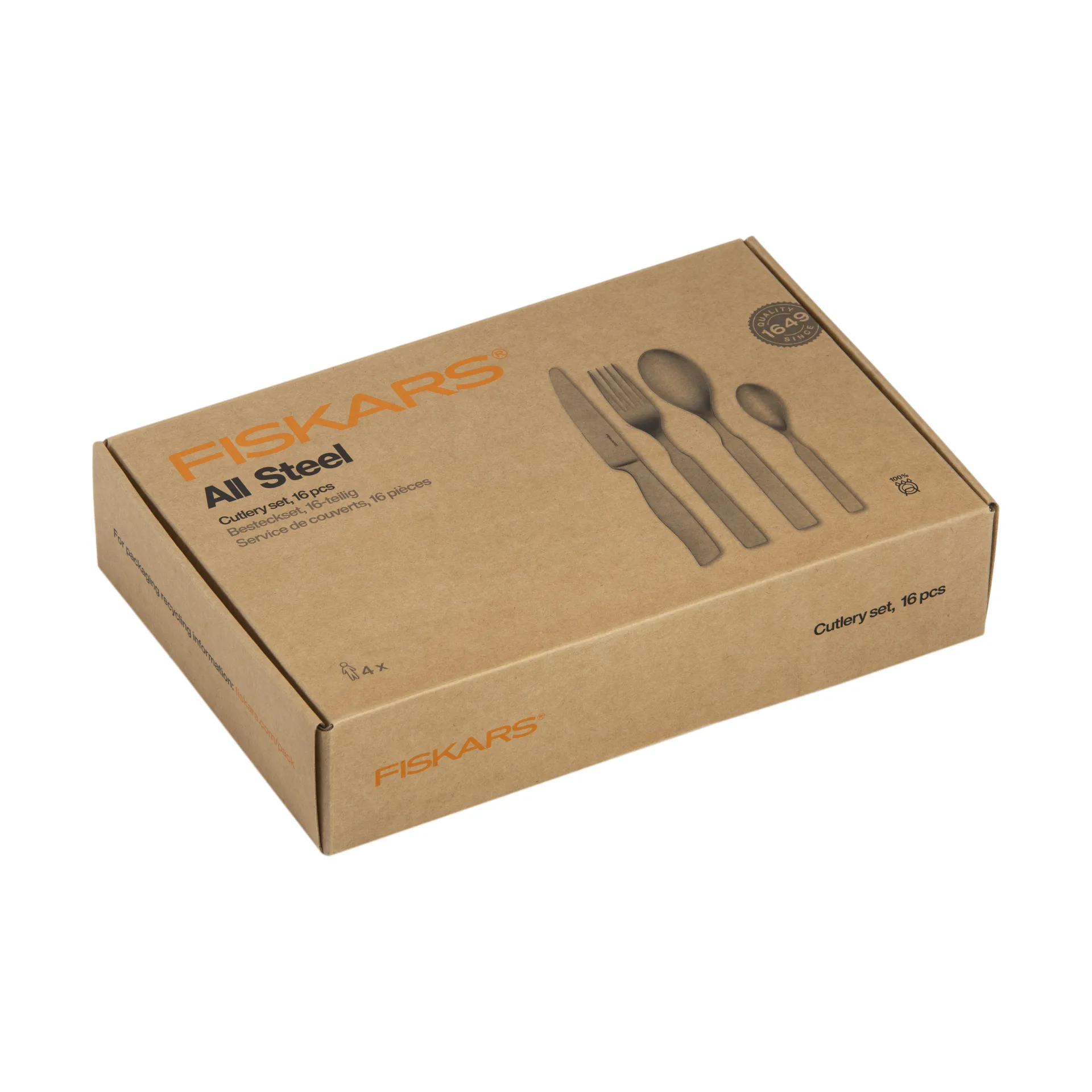 All Steel Besteckset , 16 Teile Fiskars