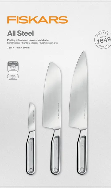 All Steel Messer-Set - 3-teilig - Fiskars