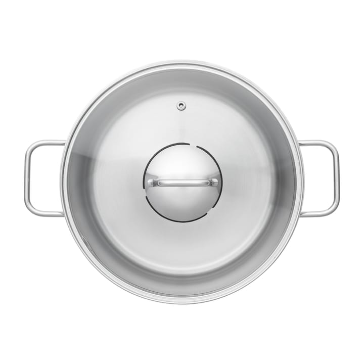 Fiskars Topfset mit Glasdeckel 3 Teile, Edelstahl Fiskars