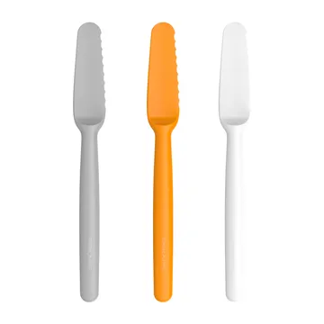Functional Form Buttermesser 3er Pack - Grau-orange-weiß - Fiskars