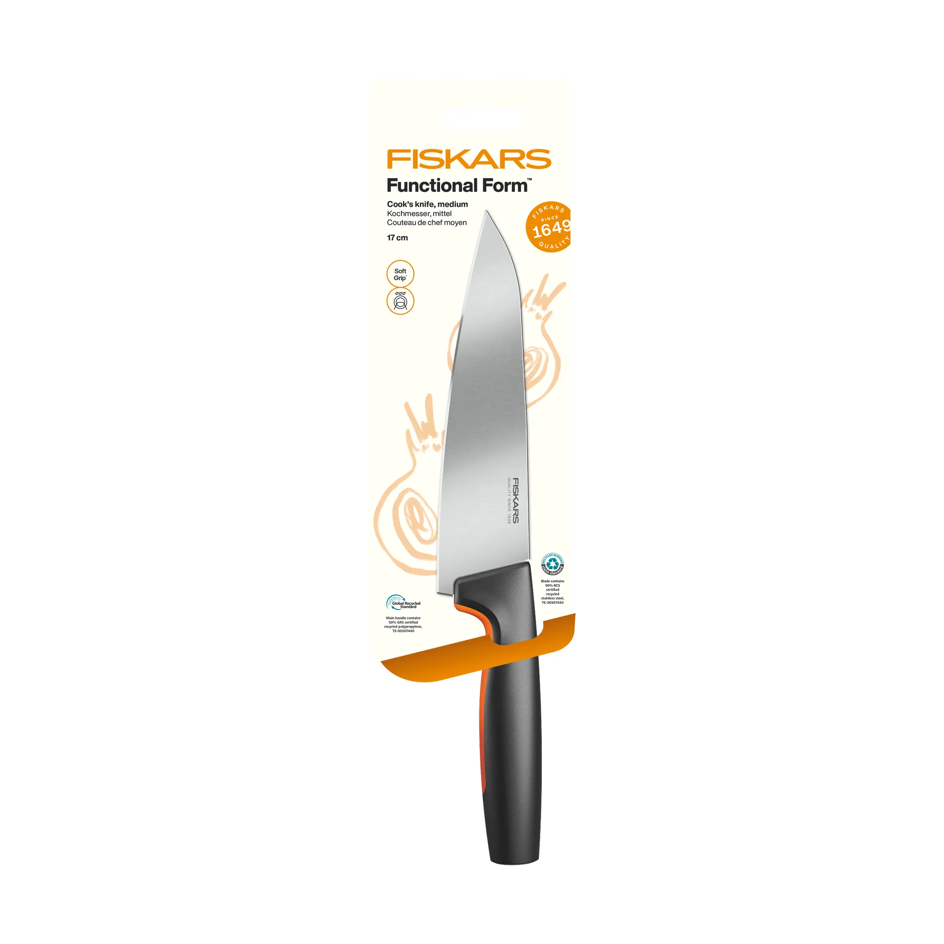 Functional Form Kochmesser, Medium, rostfreier Stahl Fiskars
