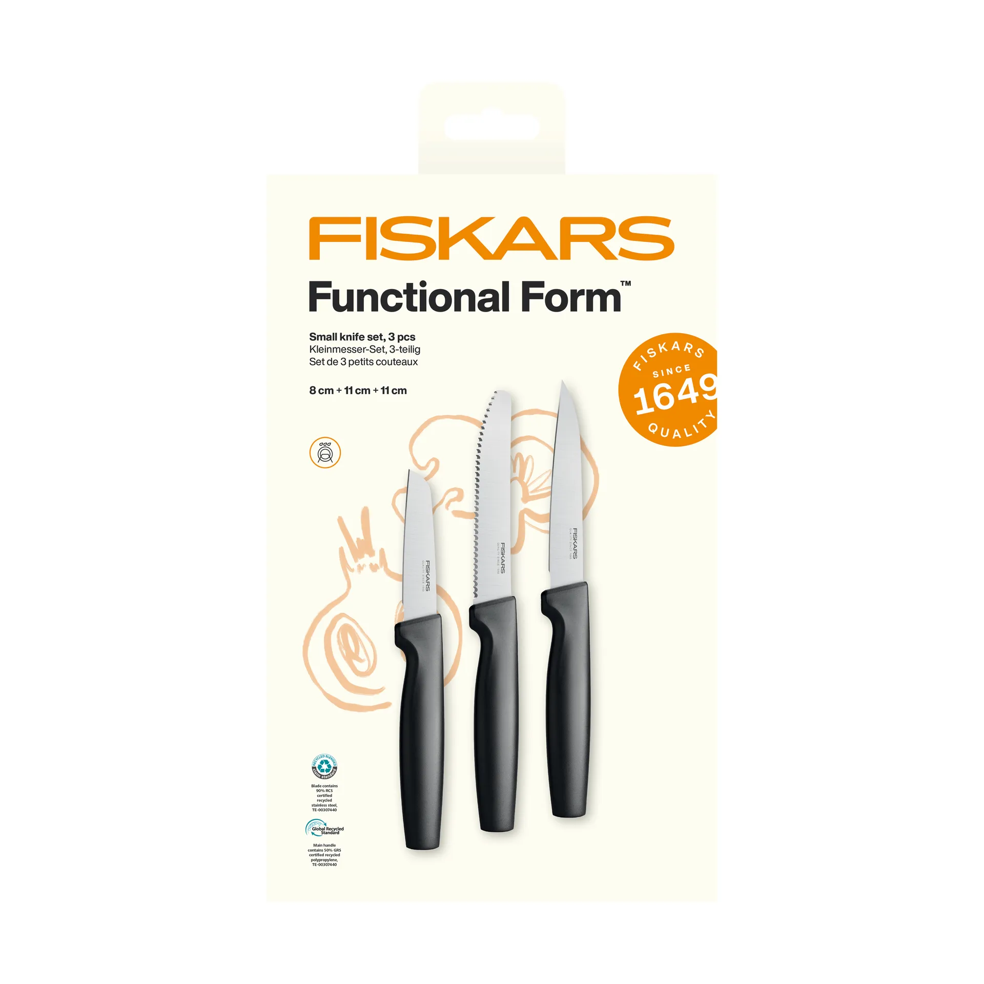 Functional Form Messer-Set, Klein Fiskars