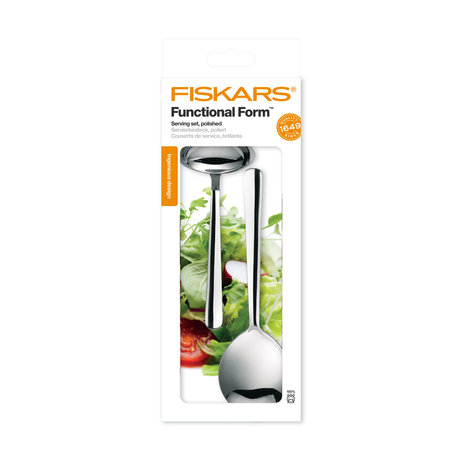 Functional Form Servierbesteck 2 Teile, Blank Fiskars