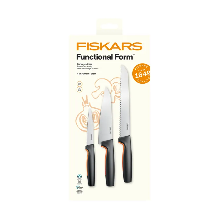 Functional Form Starterset - Edelstahl, 3-teilig - Fiskars