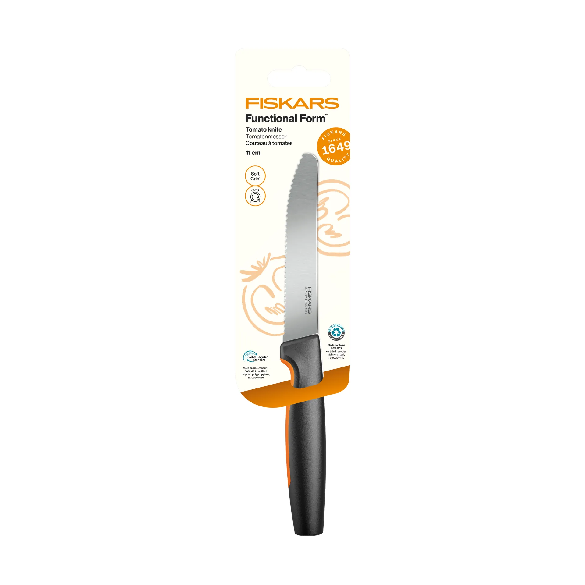 Functional Form Tomatenmesser, Edelstahl Fiskars