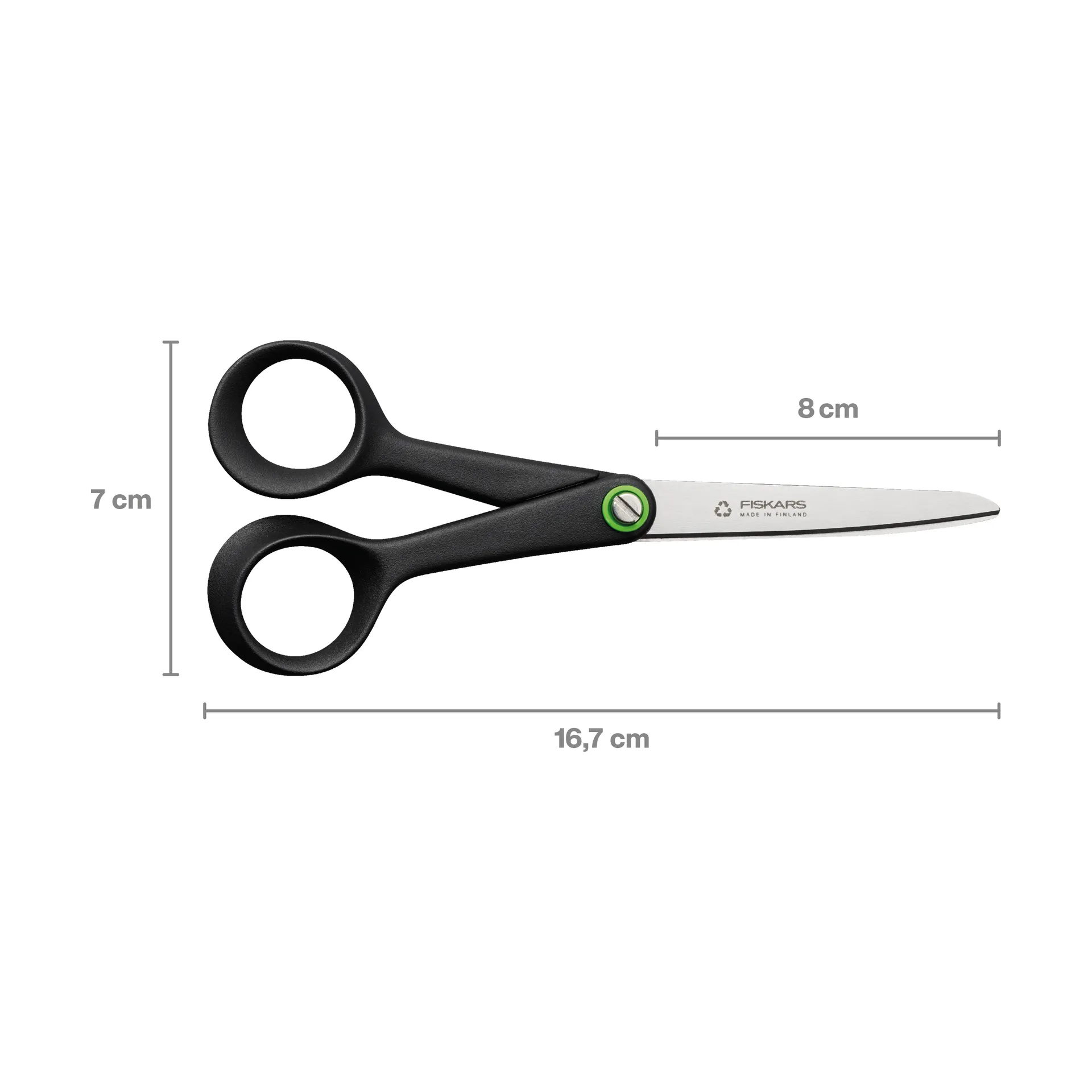 Functional Form Universalschere 17 cm, Schwarz Fiskars