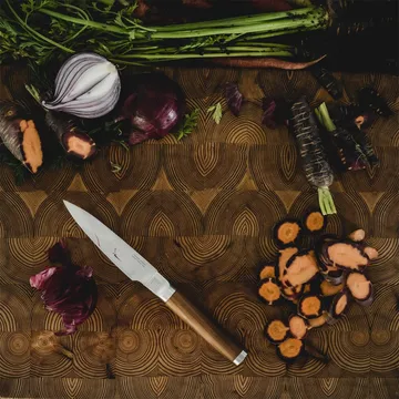 Norden Kochmesser + Gemüsemesser Messer-Set 2-teilig - Edelstahl-birke - Fiskars