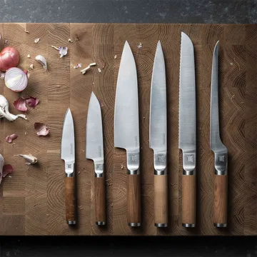 Norden Kochmesser + Gemüsemesser Messer-Set 2-teilig - Edelstahl-birke - Fiskars