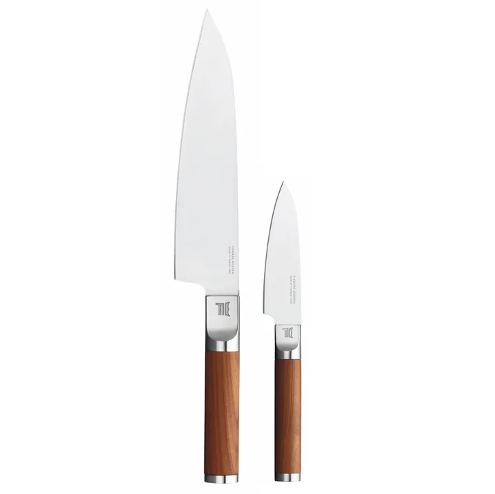 Norden Kochmesser + Gemüsemesser Messerset 2-teilig - Edelstahl-Birke - Fiskars