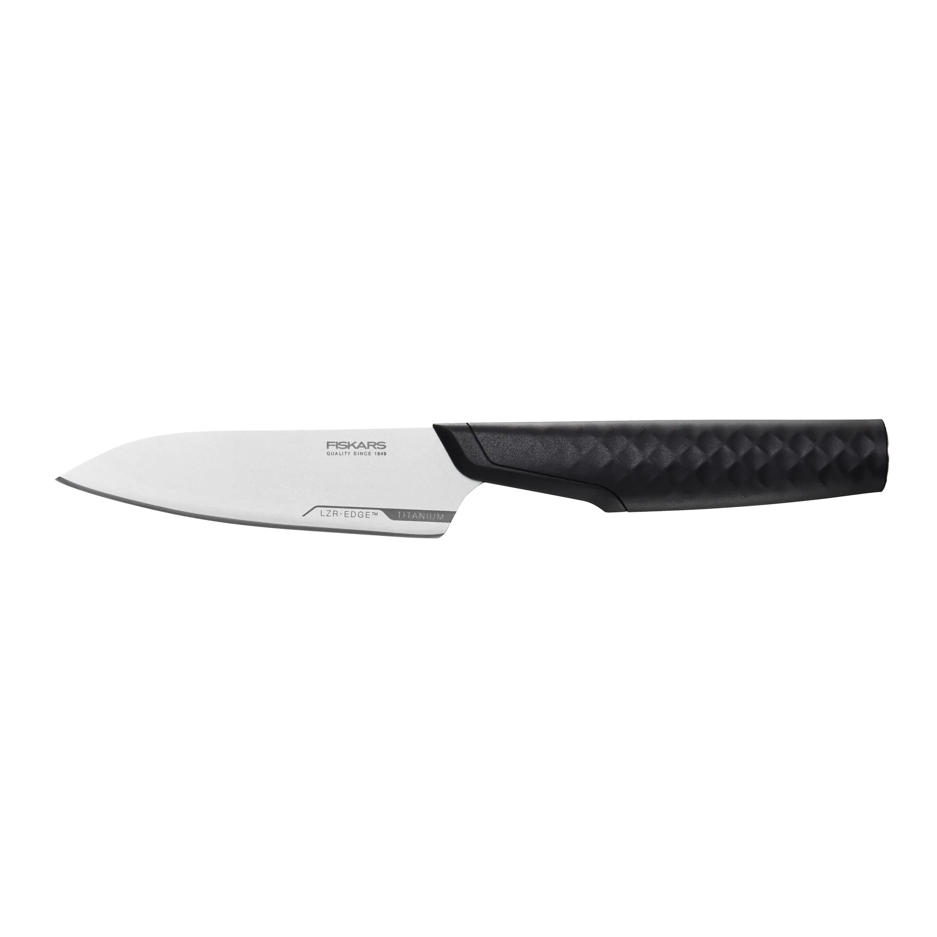 Titanium Gemüsemesser 10cm, Schwarz Fiskars