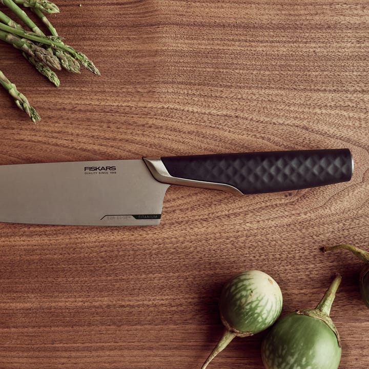 Titanium Kochmesser 20cm, Schwarz Fiskars