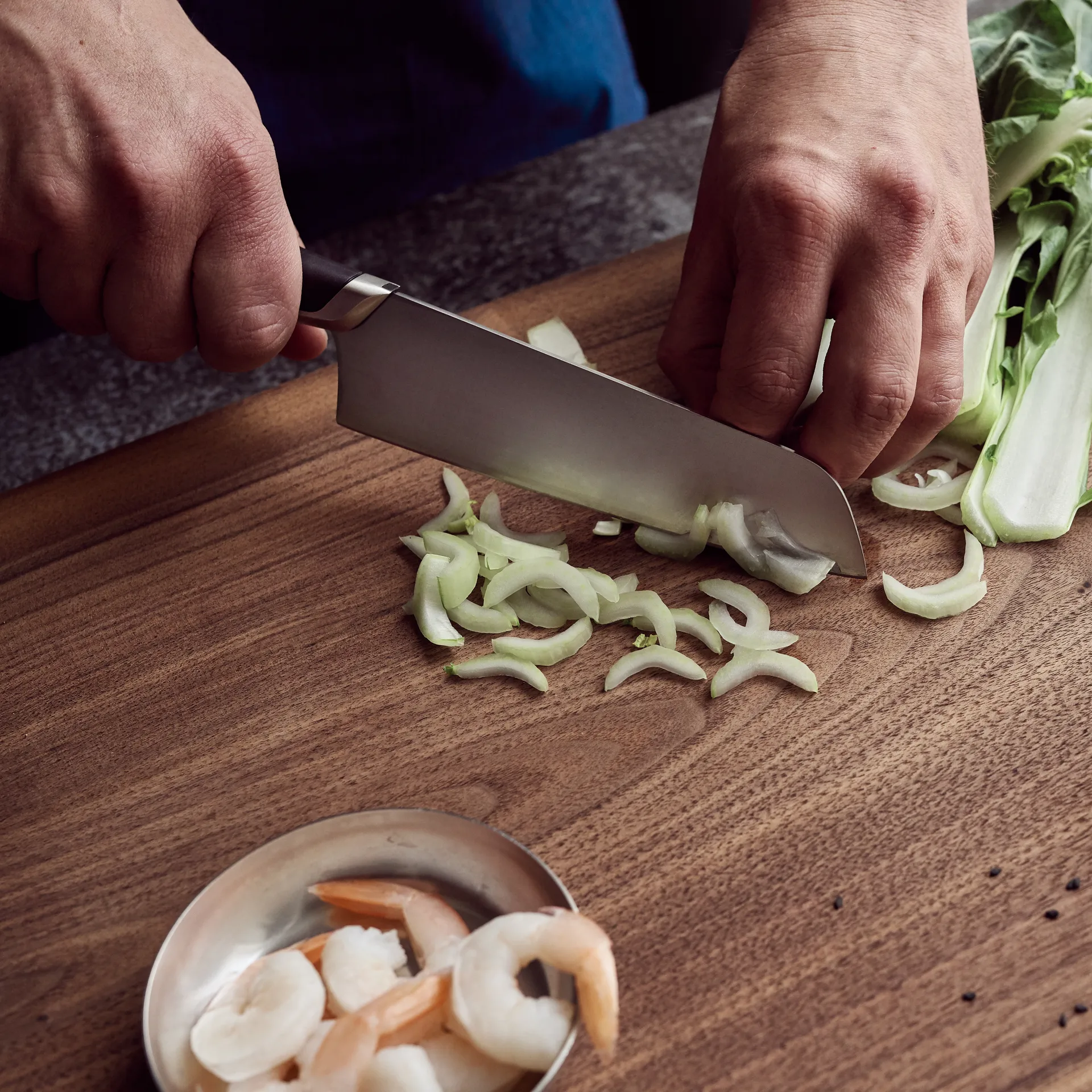 Titanium Santoku-Messer 16cm, Schwarz Fiskars