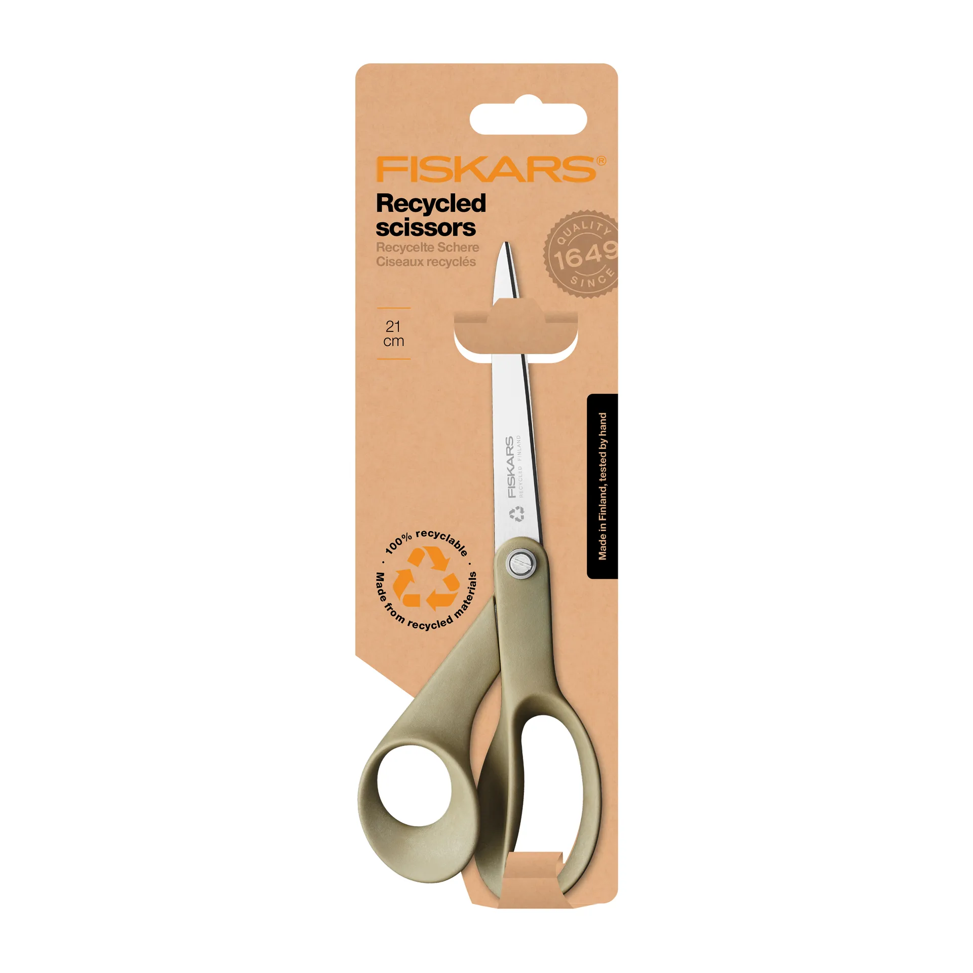 Universalschere aus recycelten Materialien, 21cm Fiskars