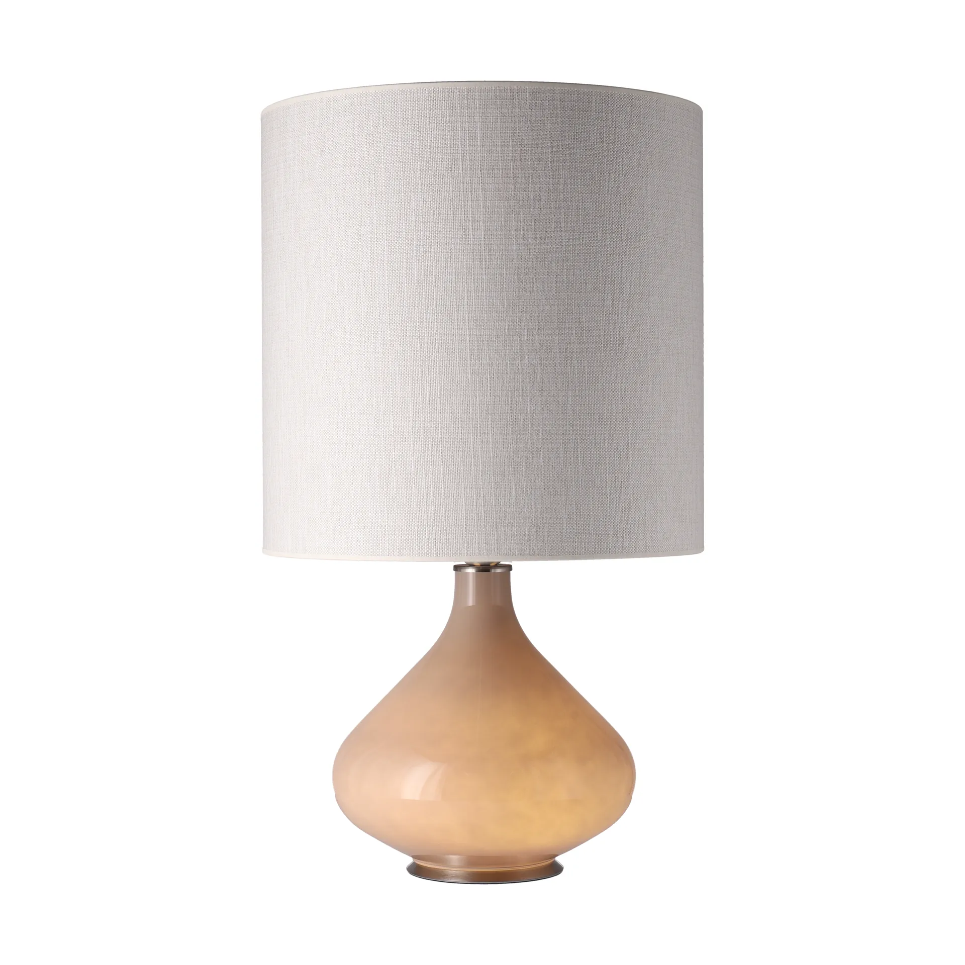 Flavia Tischleuchte beiger Lampenfuß, Babel Beige M Flavia Lamps