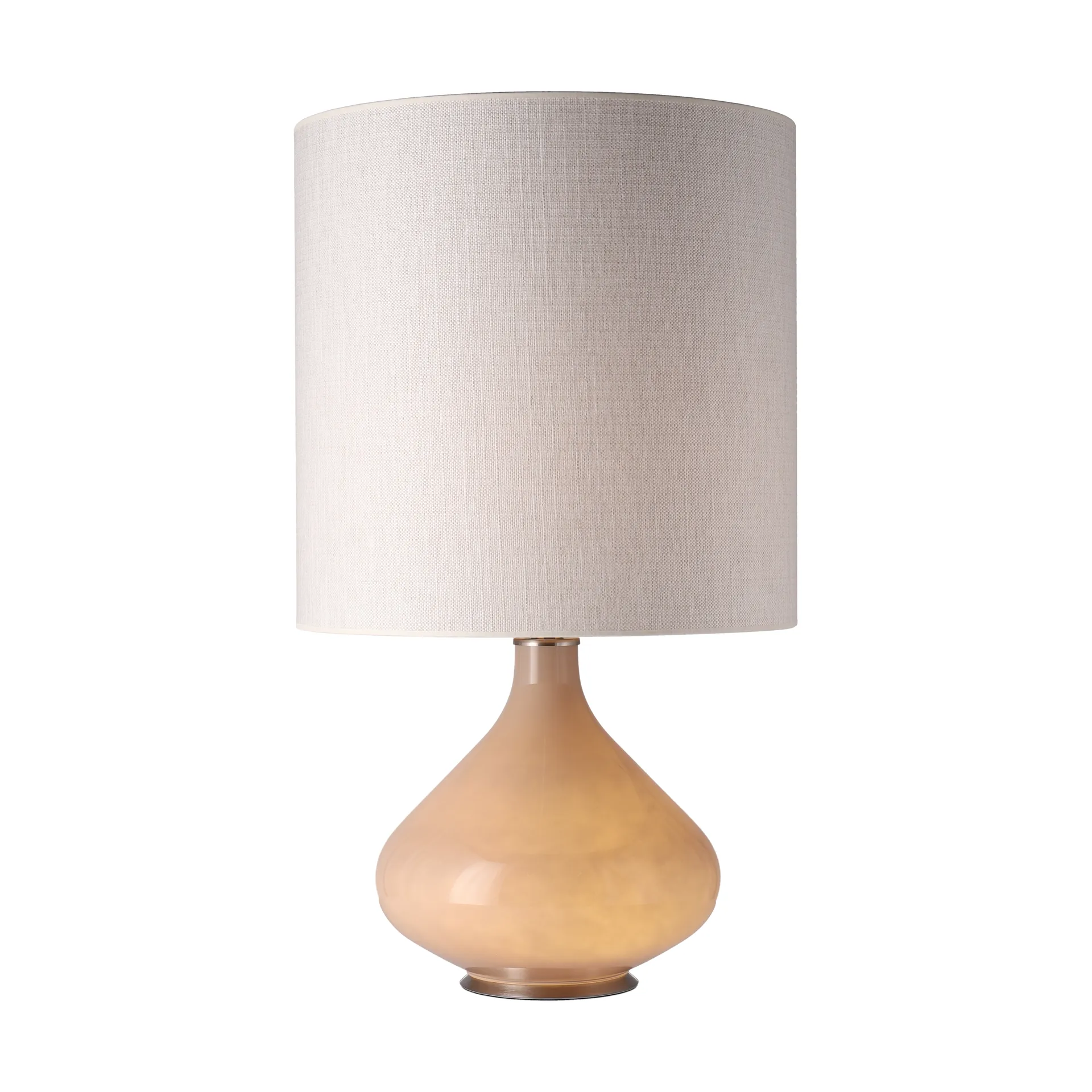 Flavia Tischleuchte beiger Lampenfuß, Babel Beige M Flavia Lamps