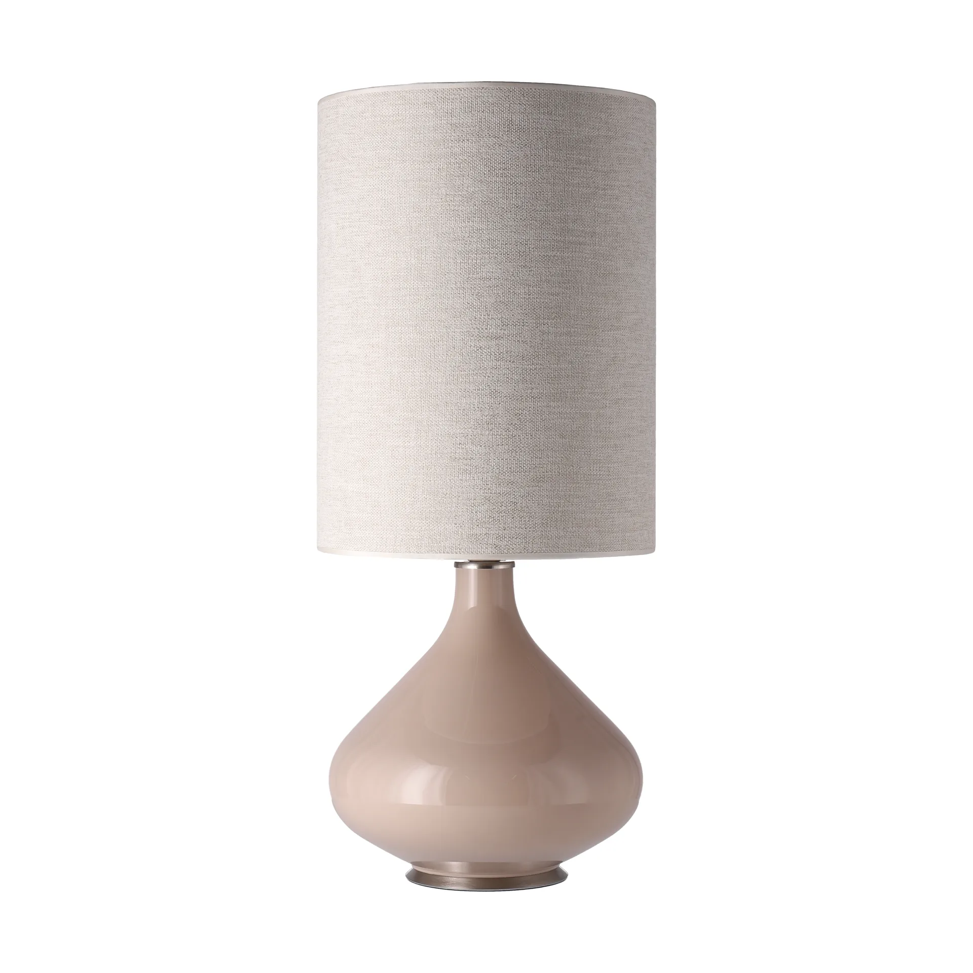 Flavia Tischleuchte beiger Lampenfuß, London Beige L Flavia Lamps