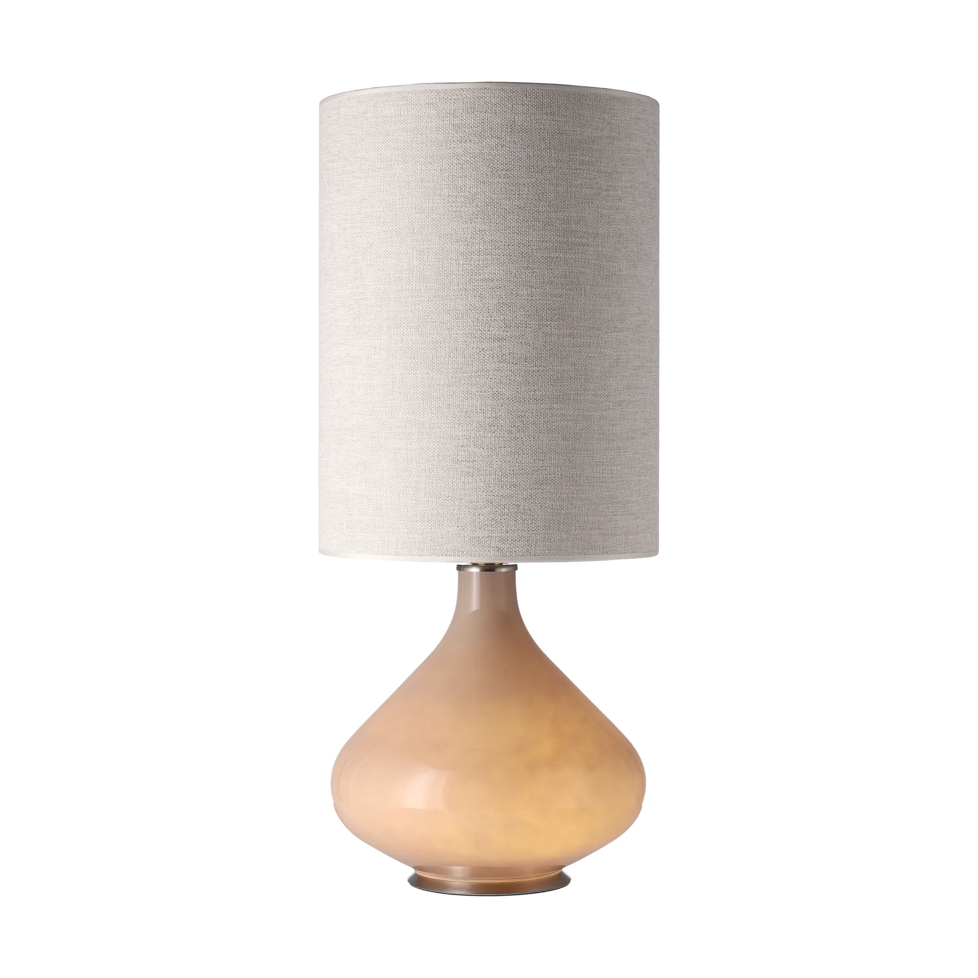 Flavia Tischleuchte beiger Lampenfuß, London Beige L Flavia Lamps