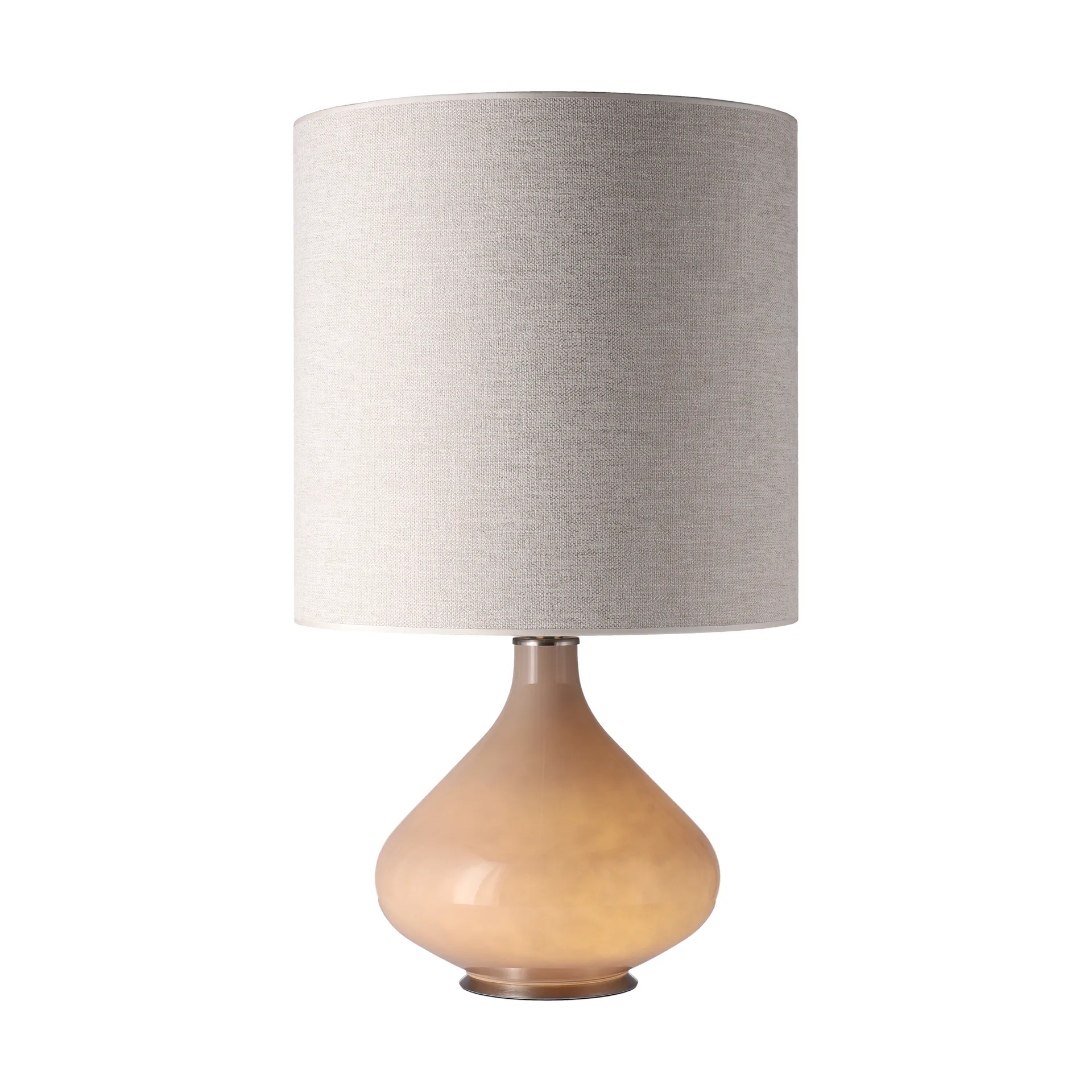 Flavia Tischleuchte beiger Lampenfuß, London Beige M Flavia Lamps