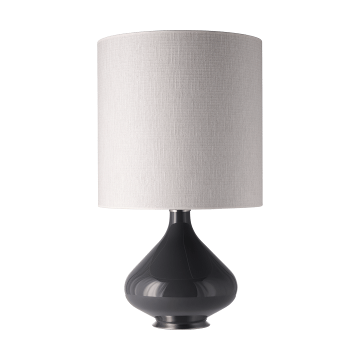 Flavia Tischleuchte grauer Lampenfuß - Babel Beige M - Flavia Lamps