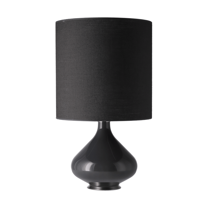 Flavia Tischleuchte grauer Lampenfuß - Lino Negro M - Flavia Lamps