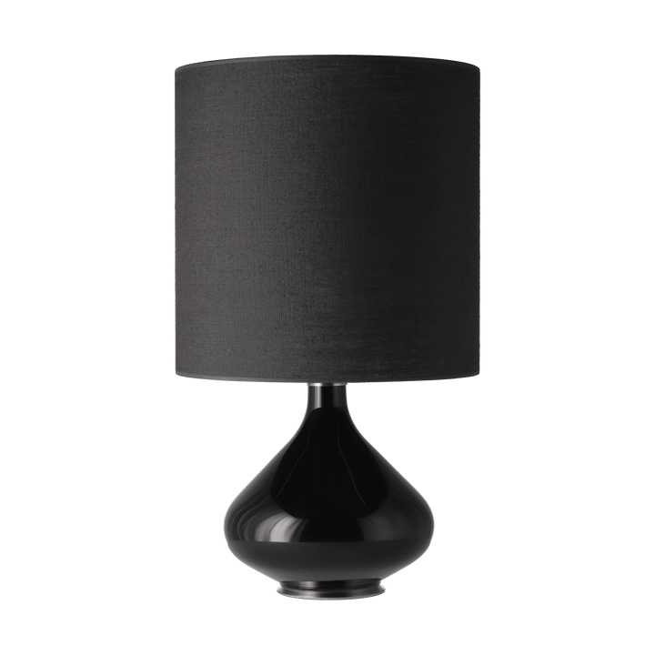 Flavia Tischleuchte schwarzer Lampenfuß - Lino Negro M - Flavia Lamps