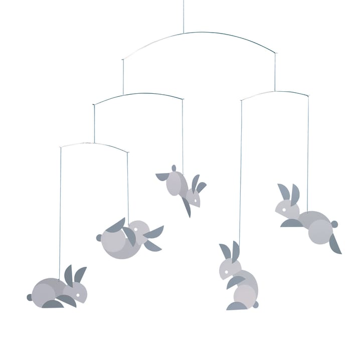 Circular bunnies Mobile - Multi - Flensted Mobiles