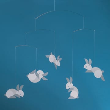 Circular bunnies Mobile - Multi - Flensted Mobiles