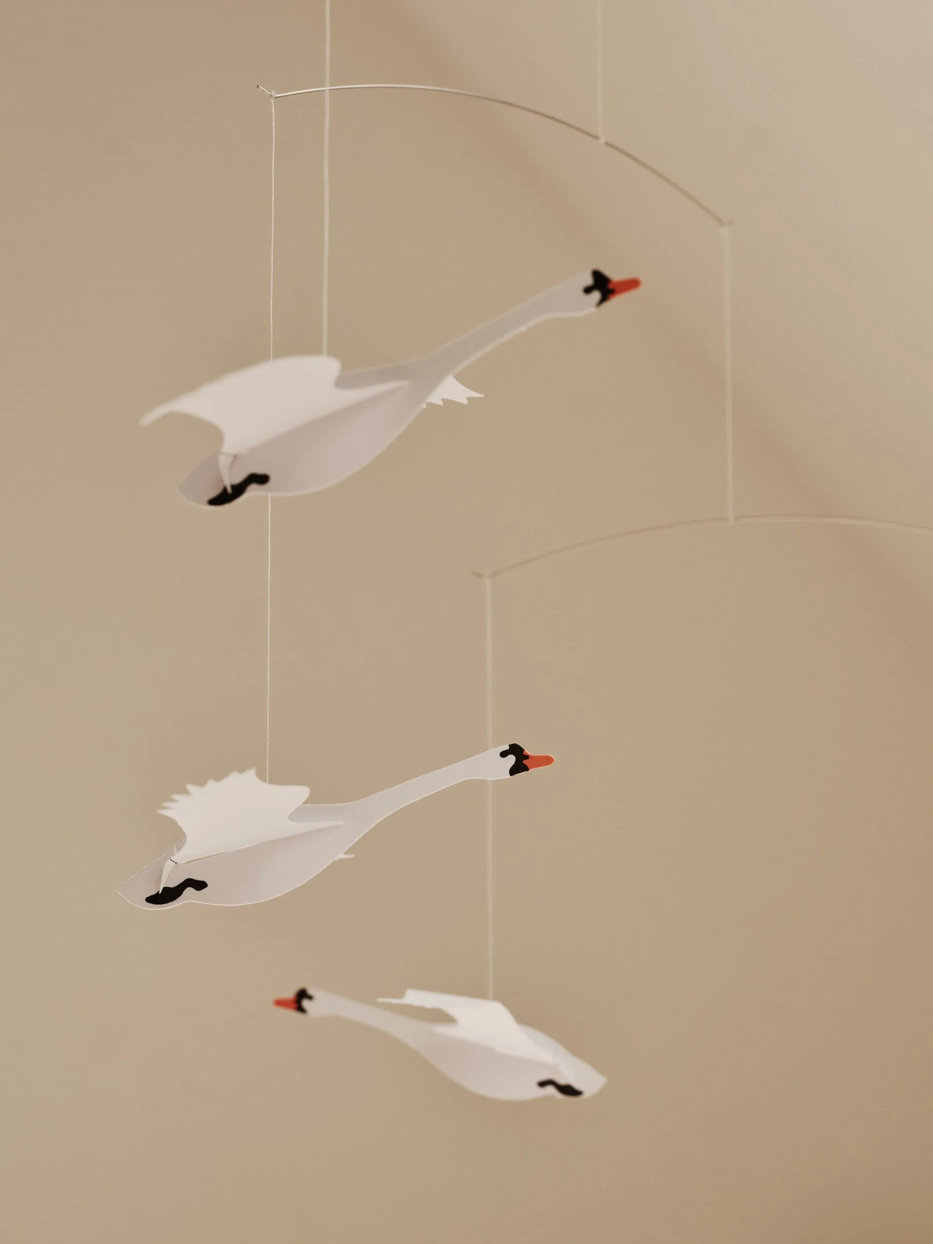 Scandinavian swans Mobile, Multi Flensted Mobiles
